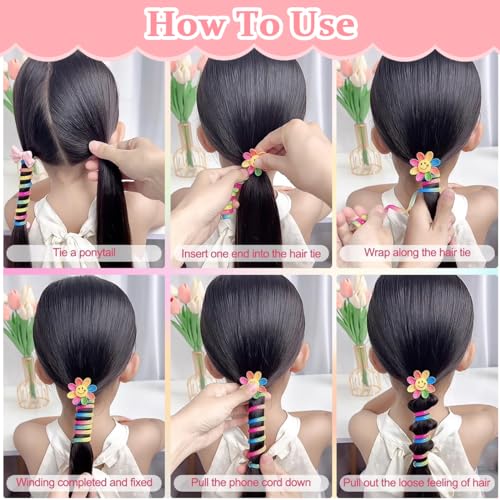 PALAY® 15PCS Wire Hair Bands for Girls Kids Braided Spiral Ties Cute Cartoon Ponytail Maker Elastic Braids Accessories PALAY® 15PCS Wire Hair Bands for Girls Kids Braided Spiral Ties Cute Cartoon Ponytail Maker Elastic Braids Accessories